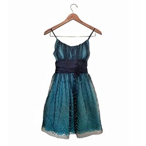 Beautiful Spaghetti Straps Junior Formal Party Holiday Dress